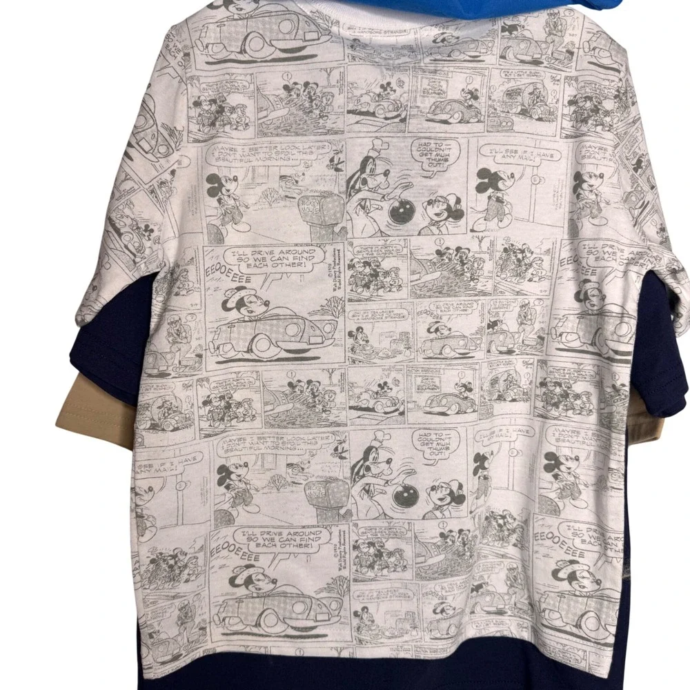 NWT Disney Mickey Mouse and Friends Kids 4-Pack Graphic Tees Boy's Size 6
